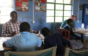 Students in Kenyan classroom where we pursue Global Oral Health Research