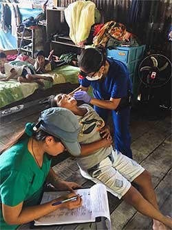 children in Peru receiving care