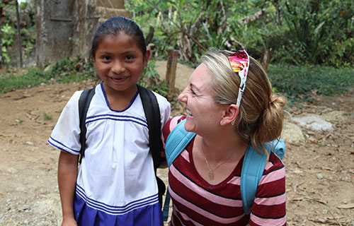 Dr. Brittany Seymour, DDS doing fieldwork in Costa Rica.
