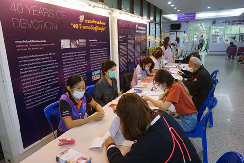 registration table for KKU Dentist Day