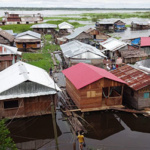 The community of Claverito in Iquitos, Peru