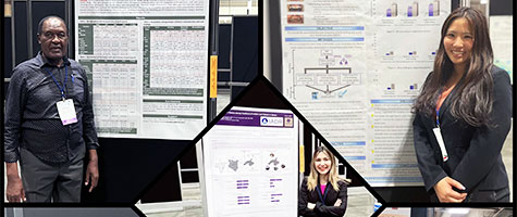 2024 DeRouen Center colleagues’ abstracts presented in New Orleans, LA in March (Top Left: Arthur Kemoli, Top Right: Sirima Sritangsirikul, Center: Bita Fathipour, Bottom Left: Francisco Ramos-Gomez and Yan Wang, Bottom Right: Kemporn Kitsahawong)