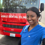 Dr. Kannappan has volunteered for mobile dental clinics.