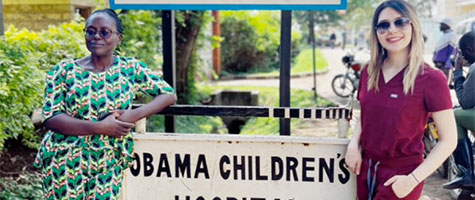 Sign at Obama Children's Hospital