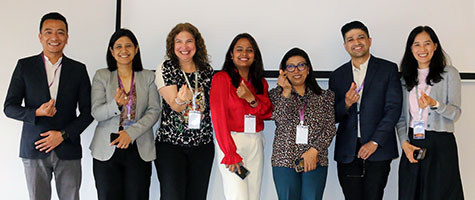Dr. Ana Lucia Seminario (3rd from left) with trainees from the D43 workshop in Khon Kaen, Thailand