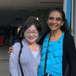 Drs. Whasun Chung (left) and Bhavna Chohan (right) at the University of Nairobi in Nairobi, Kenya.