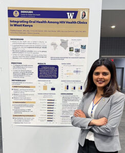 Priyanka Prajapati presenting at the 2025 AADOCR conference in New York, NY.