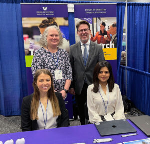 Priyanka Prajapati with Dean Andre Ritter (top right) and other University of Washington attendees.