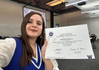 Natalia Valverde took part in the Implementation Science in Global Health Summer Institute in Seattle.