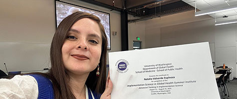 Natalia Valverde took part in the Implementation Science in Global Health Summer Institute in Seattle.